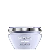 Kérastase Haarmaske für trockenes und blondiertes Haar, Anti-Haarbruch und Anti-Spliss, Mit Hyaluronsäure, Masque Cicaextrême, Blond Absolu, 200 ml