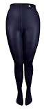 HEAT HOLDERS - Damen Warm Fleece Gefüttert Strumpfhose für Winter (M, Navy Blau)