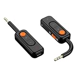 Bluetooth Adapter Auto aux Bluetooth Adapter Bluetooth Receiver tv, BT5.4 Bluetooth empfänger Bluetooth dongle aux Bluetooth Transmitter Bluetooth Sender Bluetooth Splitter mit 3,5mm Aux