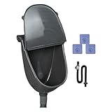 Quorvex Wandmontiertes Urinal Mit Deckel,Spülbares Bad Urinal Mit Abdeckung | Verstellbarer Spülmechanismus Mit Schlauch Für Haus Garten Camping