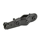 FISCHER Dynamo Halter, Dynamohalterung, universell einsetzbar, schwarz