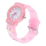 WOFASHPURET Kinderuhr Mädchen Quarzuhr Verstellbares Armband Niedliches Einhorn Design für Kindergeburtstag und Alltag