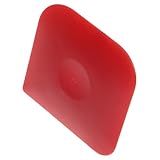 ULTECHNOVO Pfannenschaber aus Kunststoff Wiederverwendbar Kratzfest für Töpfe und Pfannen Kompakt und Leicht für Sicheres Reinigen von Waffeleisen und Gusseisen Stückrot