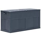 WOODEY Möbelbox Gartenbox 320 L schwarz