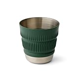 Sea to Summit Detour Stainless Steel Collapsible Mug - Falt-Becher green