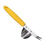 KONTONTY 1 Stück Unkrautstecher mit Gebogener Basis Effektives Gartenwerkzeug zum Entfernen von Wurzeln und Langlebig Rutschfester für Müheloses Jäten