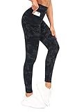 THE GYM PEOPLE Damen Sport Leggings, High Waist Leggings mit Bauchkontrolle, Lange Sporthose Fitnesshose Yoga Leggings für Damen Laufen, Wandern