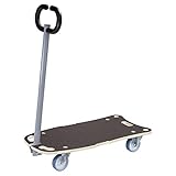 WAGNER Transporthilfe MM 1187 I 80 x 40 x 14,5 cm - Tragkraft 300 kg - ideal für schwere Stapelbehälter I klappbare Deichsel I Ladungssicherung I rutschfeste Oberfläche - 20118701