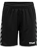 HUMMEL Jungen Shorts Hmlauthentic Kids Poly Shorts, Black/White, 140, 204925-2114-140