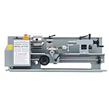 CREWORKS Metalldrehmaschine 18x35cm Tisch-Metalldrehmaschine 3-Backenfutter, 2250 U/min 550 W Metallbearbeitungsmaschine mit stufenloser Einstellung, Metalldrehmaschine zum Gewindedrehen