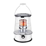 Raumheizgerät, Tragbarer Ölkocher for den Innen- und Außenbereich, Petroleumheizung mit Gas- Solarstromquelle, Campingzubehör für Büroräume