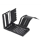 Lian Li VG4-4-V2X - Universelles Vertikales GPU-Kit, Grafikkartenhalterung mit 4 Slots, inkl. PCie 4.0 Riser Kabel, kompatibel mit den meisten ATX-Gehäusen - schwarz