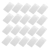 Veemoon 20 Stück Klare Id Kartenhüllen Transparentes Badge Holder für Hotel Schule und Büro Robuste Ausweishüllen für Namensschilder und Id Karten