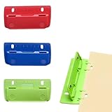 3 Stück locher für ordner locher klein Taschenlocher, Mini-Taschenlocher für Etikettenbindung, Aktenlocher, Locher für Schule, Büro und Zuhause