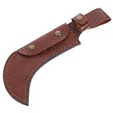 NAMOARLY gesetzt Ärmel Abdeckung Cutter klingenschutz für messer messersets Schneidemesser Schutzbezug Messerschutzkappe Messerüberzug Messerscheide aus Leder Schnitthülsen Brown