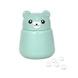 Tabletten Zermahlen, Bär Pulverisierer Pillen, Drehen Tabletten Zerkleinern Mörser, Tragbarer Tablettenzerkleinerer, Tabletten Zerkleinern für kleine und große Medikamenten(Grün)
