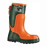 Feldtmann 35510/GR.45 Sägeschutz-Stiefel Größe45 Ulme, oliv/orange