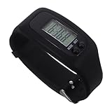 ifundom LED Multifunktions Sportuhr mit Schrittzähler und Kalorienüberwachung Elektronische Fitnessuhr Schwarz für Herren Damen