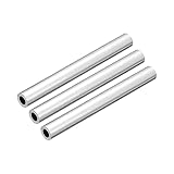 sourcing map 3 Stück 6063 Aluminium Rundrohr 6mm Innendurchmesser Alurohr 10mm Außendurchmesser Aluprofil Metallrohr 100mm Länge Aluminium Rohr für Industriebau Bastelprojekte Heimdekoration