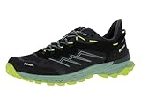 Meindl Jamaica GTX wasserdichte und stabile Herren Multifunktionsschuhe mit griffiger Laufsohle | Trekkingschuhe | Wanderhalbschuhe | Outdoorschuhe Schwarz/Lime EU 44,5