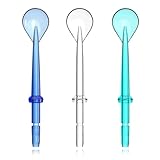Cordro Zungenschaber-Aufsatz, kompatibel mit Waterpik Wasserseide, Zungenreiniger-Spitze Ersatz für Waterpik Flosser, Munddusche, Zungenreiniger-Spitzen, 3 Stück