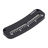 Rohr Marine Neigungsmesser, 10° bis 0° bis 10° Mini Winkel Neigungsmesser mit Klarer Skala und Befestigungsloch Neigungsmesser für Geländefahrzeuge oder Boote
