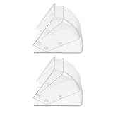 Baluue Kabellose Türklingelabdeckung 2 Stück aus Transparentem Kunststoff Regenschutzbox für Zutrittskontroll Tastaturen und Außentürklingeln Wetterfeste Schutzabdeckung für Haus Garten