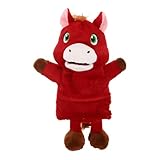 Toyvian Pferdehandpuppe: Neujahrspferd 2026 – Plüschtier für Kleinkinder, interaktives Rollenspiel, Bauernhof-Partyartikel