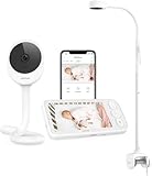 NETVUE 5000mAh Babyphone mit Kamera und 4 in 1 Halterung