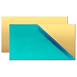 Uxney Messingblech, 1mm*50mm*100mm 99,9% reine Messingplatten für Heimwerker, Schmuck, Elektrik, Reparatur, Industrie (2 Stück)