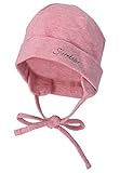 Sterntaler Baby Jungen Beanie Baby Organic Cotton Beanie Mütze - Beanie Baby, Kinderbeanie - aus Baumwolle mit Bindeband - rosa, 35