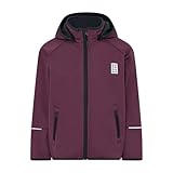 Kabooki Jungen LWSKY 764-SOFTSHELL Jacket Softshell, Bordeaux, 92 cm