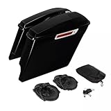 Motorrad-Satteltaschen, 12,7 cm, Erweitert, X 17,8, Lautsprecher Für Touring Road King Glide 2014 2015 2016 2017 2018 2019 2020 2021 2022 2023 2024
