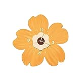 kowaku Leise Wanduhr, Wanduhr, stilvolle dekorative Uhren für Wände, Blumen-Wanduhr für Badezimmer, Klassenzimmer, Zuhause, Wohnzimmer, Küche, KLEIN