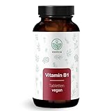 Vitamin B1 (Thiamin) hochdosiert - 180 Tabletten - 100 mg pro Tablette - 6 Monatsvorrat - Vegan - aus Deutschland