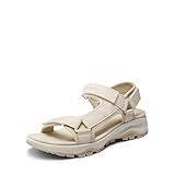 DREAM PAIRS Damen Sandalen Sport Outdoor Sandale Wandern Sandalen Trekking Flach Sommerschuhe Leicht BEIGE 41 (EUR) SDSA2320W-E
