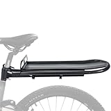 Universal Fahrrad Gepäckträger -Maximalbelastung 10kg- Einstellbare Gepäckträger aus Aluminiumlegierung, Mountainbike Fahrrad Hinten Rack, Fahrradgepäckträger Schnelle Montage (Schwarz)