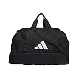adidas Unisex Tiro League Duffel Bag, Black/White, S