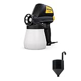 WAGNER Farbsprühsystem W 180 P für lösemittelhaltige & wasserlösliche Farben im Innen- und Außenbereich, Behälter 800 ml, 10 m²- 13 min, 110 W