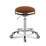 Höhenverstellbare Rollhocker mit dickem Kissen für Spa, Schönheitssalon, Friseursalon, Empfang – komfortables, ergonomisches Design, professionelle Nutzung