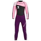 Kinder Neoprenanzug für Jungen Mädchen Kleinkind Jugend Langen Ärmeln 2.5mm Neopren-Thermo-Badeanzug Volle Nassanzüge im kalten Wasser für Schwimmen Surfen Tauchen XL Größe