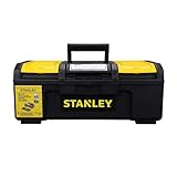 Stanley Werkzeugbox / Werkzeugkoffer Basic (16', 39x22x16cm, Koffer mit Schnellverschluss und Organizer, Box aus Kunststoff, praktischer und organisierter Werkzeugkasten) 1-79-216