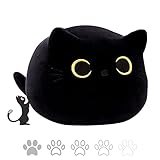 Tittaty Schwarze Katze Plüschtier Katze Kuscheltier Weiches Stofftier Kopfkissen Plüsch Kissen Christmas Toy Weihnachten Geburtstagsfeier Geschenke Dekoration (40 * 28cm)