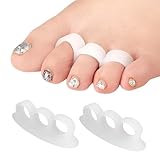 4x Silikon Gel Zehenspreizer Hallux Valgus Zehenstrecker Premium Vorfußpolster