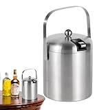 Xasbseulk Eiswürfelbehälter Für Die Bar,1.3 Liter Flaschenkühler Mit Behälter Und Eimer | Kühlbehälter Für Die Küche - Für Party Bar Küche Picknick Barbecue Sowie Für Champagner Wein