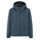 Generisch Regenjacke Herren Wasserdicht Dünn Atmungsaktiv Faltbar 4xl Herbst Und Winter Leicht Freizeitjacke Outdoorjacke Kapuze Fahrrad Windjacke Laufen Festival