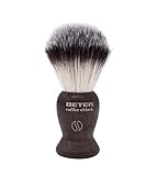 Beter - Bartpflege Rasierpinsel Herren mit weichen Borsten und Holzgriff, Rasurerlebnis auf Barbier-Niveau, Geschenk für Männer Modell Coffee O'clock Veganer