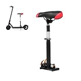XPJBKC E Scooter Sitz, E Roller Sitz für Xiaomi M365 Ninebot, Elektroroller Sitz, Elektroroller Sattelsitz mit Schlüssel, Einstellbare Höhe 42-65cm, Basisbreite 15cm, Sitz für e Scooter, Schwarz