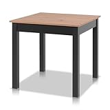 smart Esstisch 80x80 cm Asteiche, Küchentisch ausziehbar bis 120 cm, Esszimmertisch aus Holzwerkstoff inkl. erweiterbare Auszugsplatte, moderner Tisch für bis zu 4 Personen
