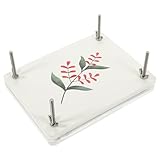 TOKIDNY Blumenpresse aus Holz mit DIY Trockenblumen Fruchtpresse Kleines Professionelles Pflanzenpressen Werkzeug für Bastelarbeiten Karten Dekoration und Gartenfreunde